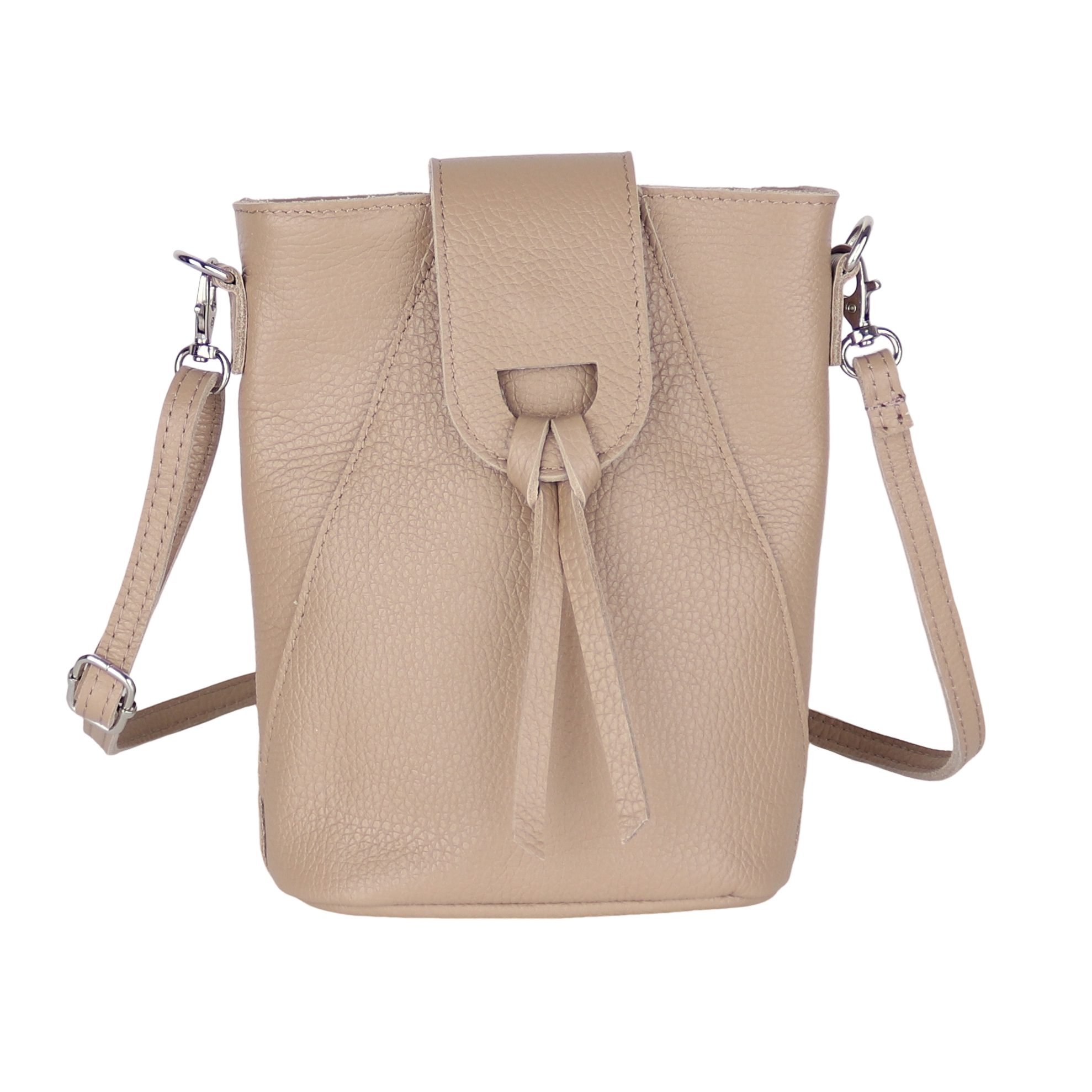 Umhängetasche Damen Crossbody Bag, Echtleder Made In Italy