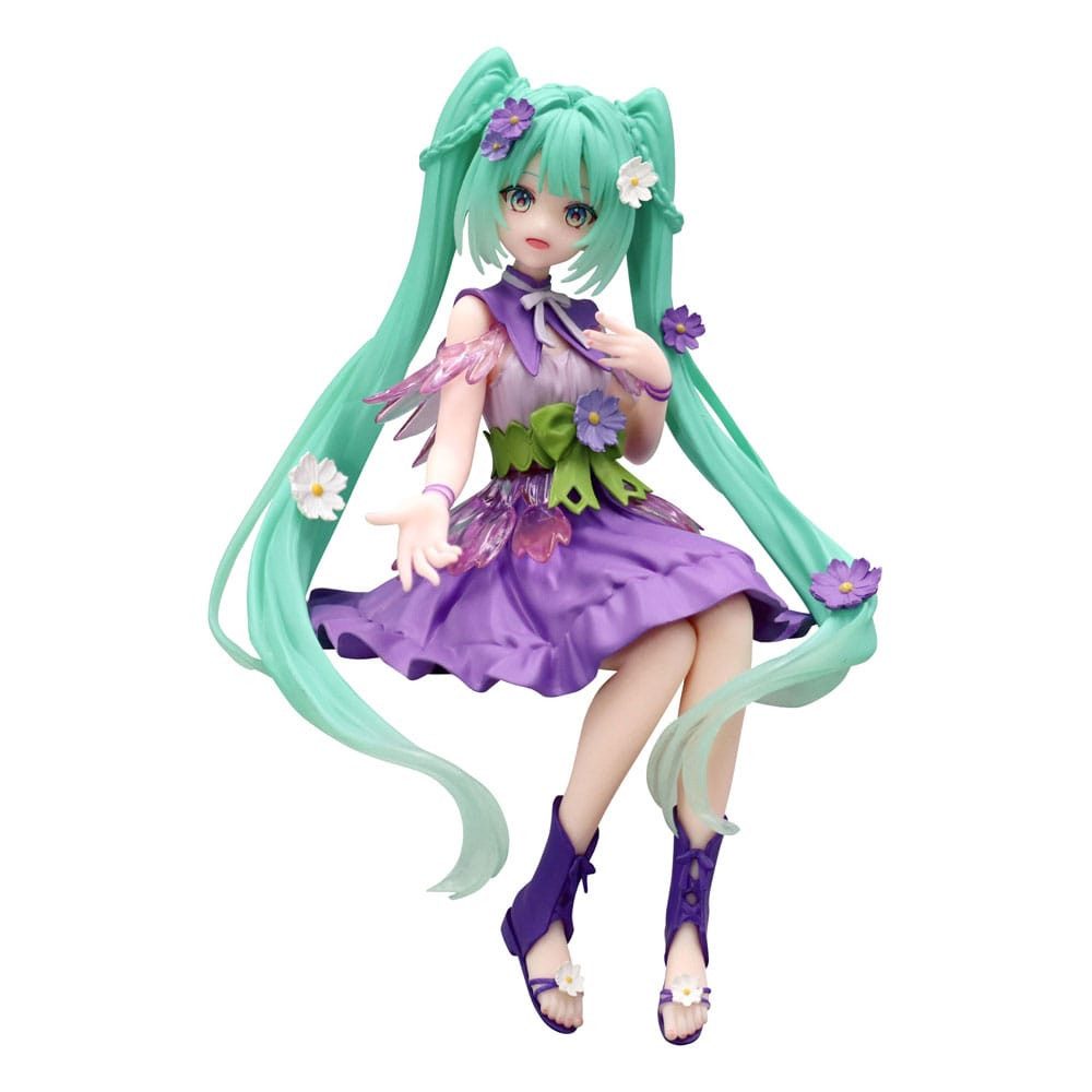 FuRyu Merchandise-Figur Hatsune Miku Noodle Stopper Flower Fairy Cosmos Purple Color 14 cm