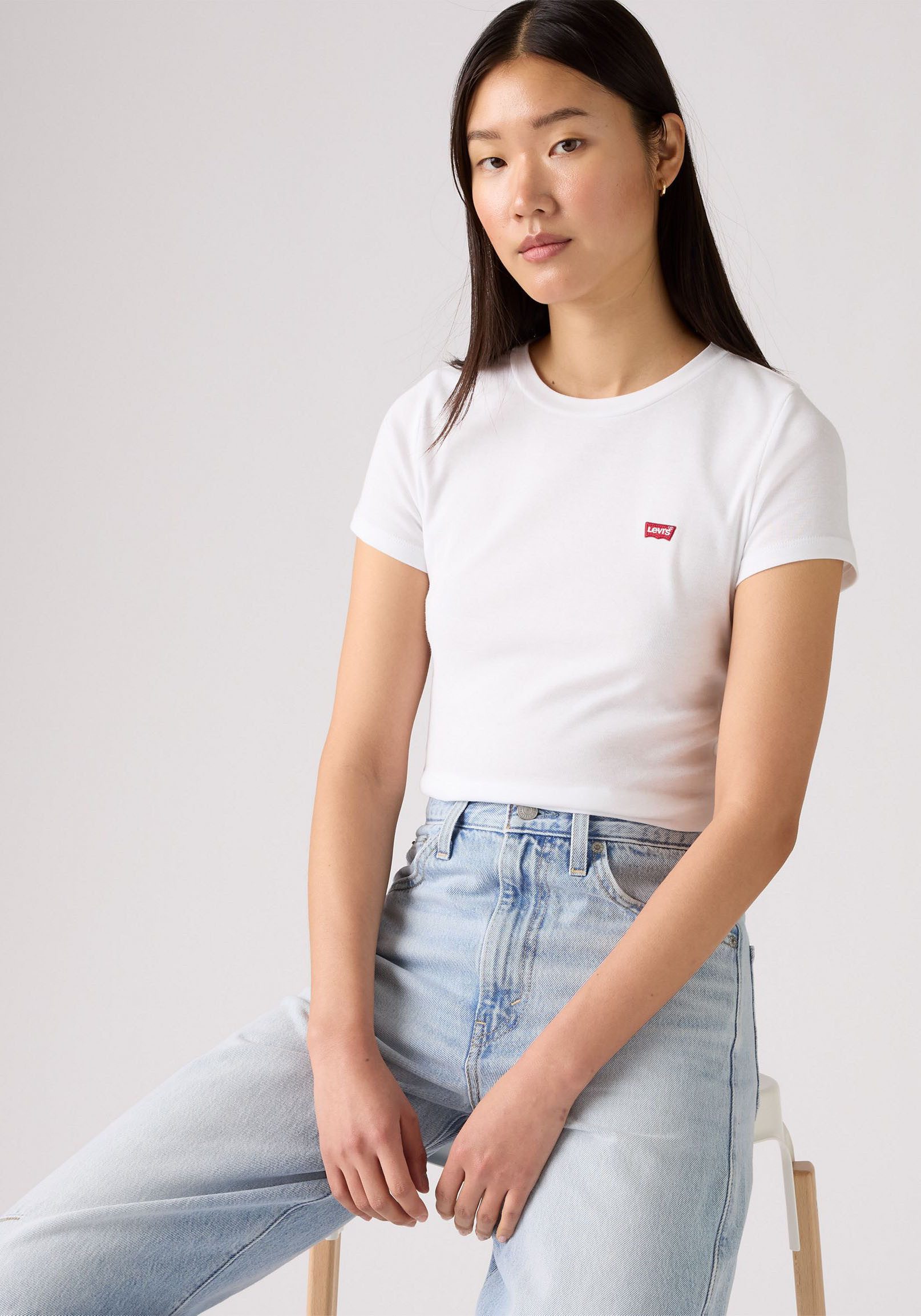 Levi's® T-Shirt Mini-Logo (Packung, 2-tlg) mit kleiner Markenlogo-Stickerei auf der Brust