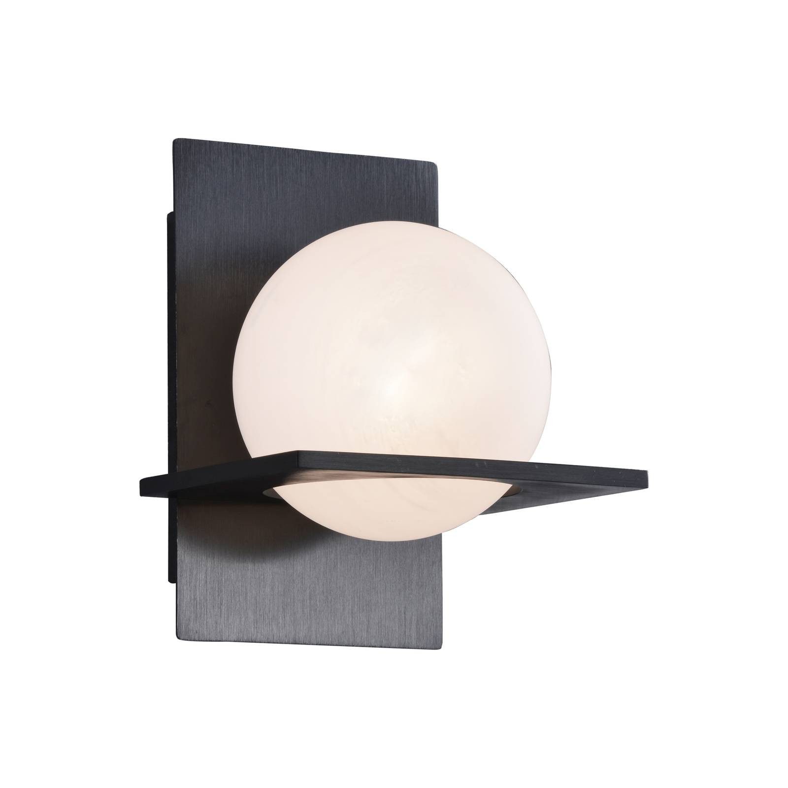 Lucande Wandleuchte Kulka, Metall, Schwarz IP20, 1 x 8 W LED günstig online kaufen