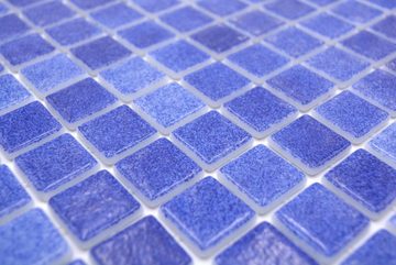 Mosani Mosaikfliesen Mosaikfliese Poolmosaik Schwimmbadmosaik dunkelblau