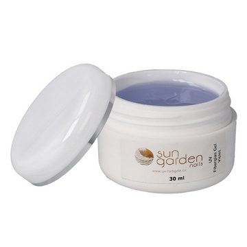 Sun Garden Nails Nagellack 30 ml UV Fiberglas Gel Violett Klar + Pinselset