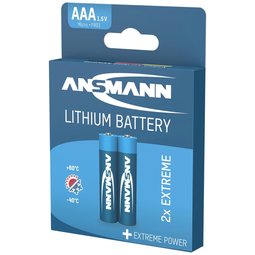 ANSMANN AG Ansmann Extreme Micro (AAA)-Batterie Lithium 1150 mAh 1.5 V 2 St. Batterie