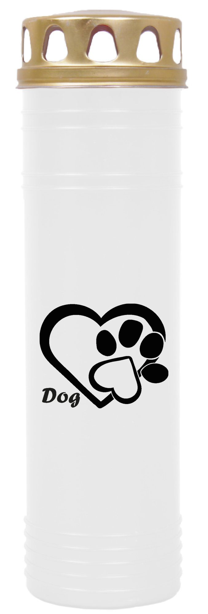 HS Candle Grabkerze GK-03859 (1-tlg), Grabkerze Brenndauer 170 Stunden mit Motiven