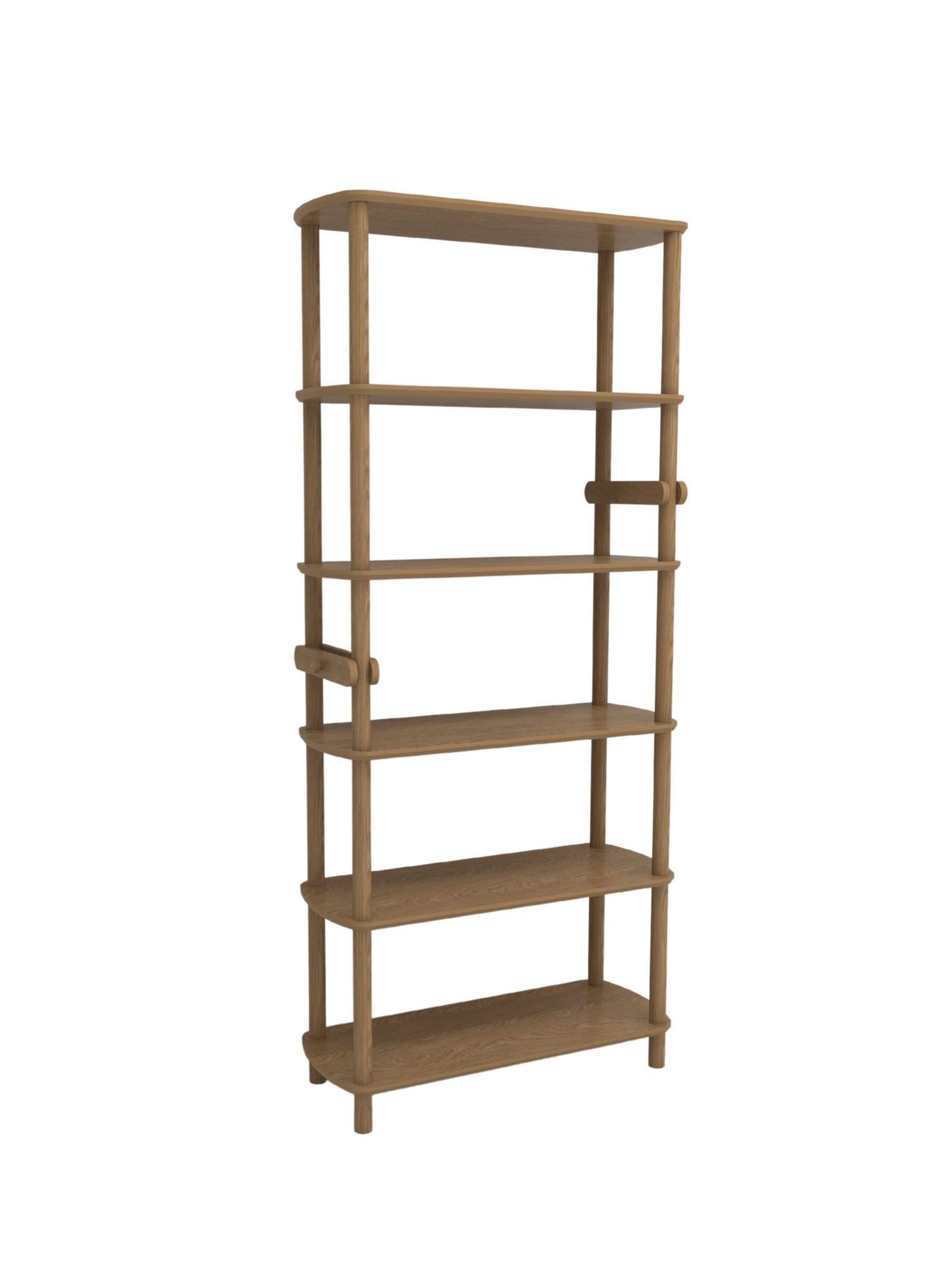 Skye Decor Mehrzweckregal Rosa 6 - Oak, 1-tlg., Mit Holzbeinen