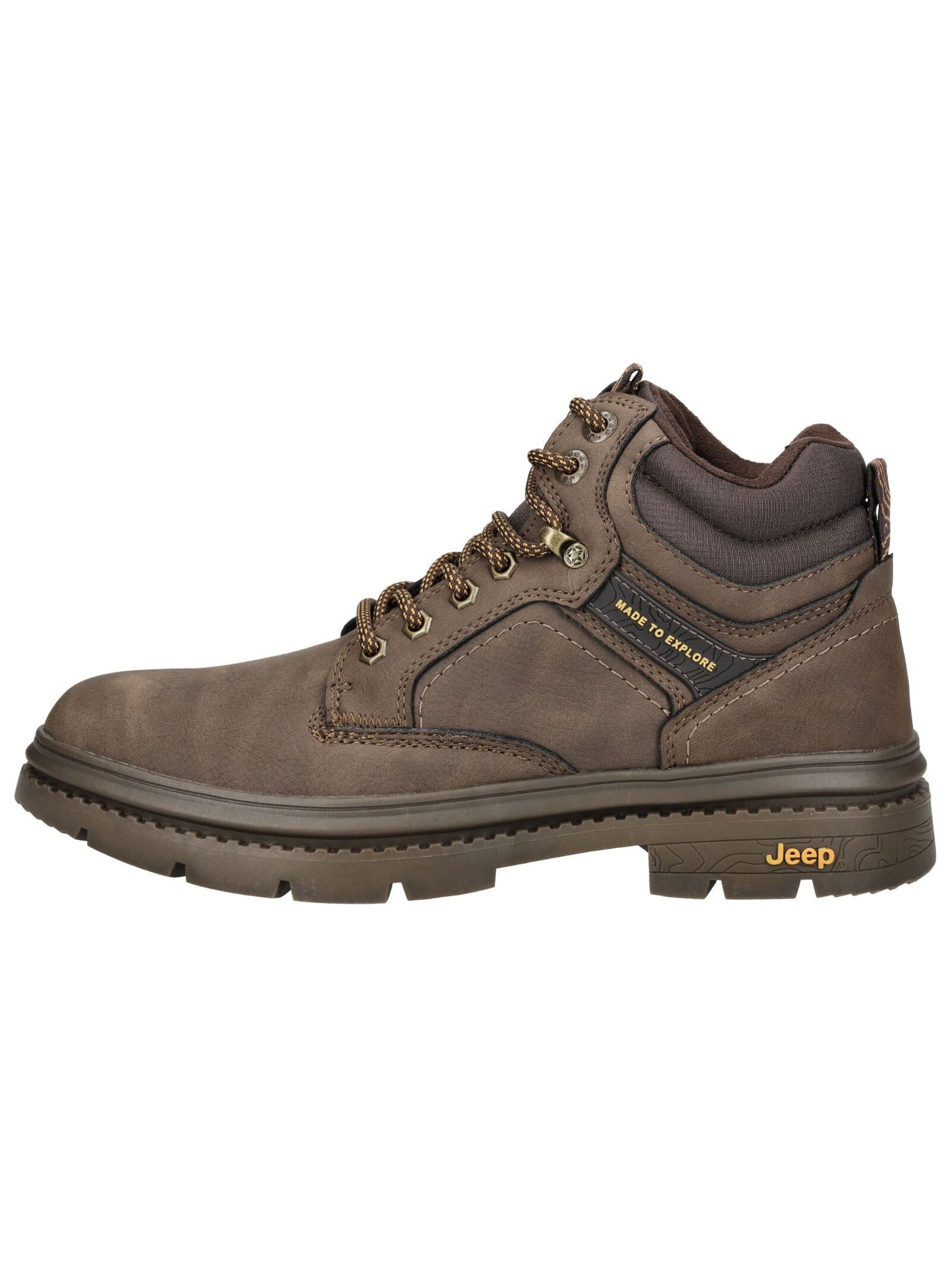 Jeep Stiefelette Lederimitat/Textil . Schnürstiefelette günstig online kaufen