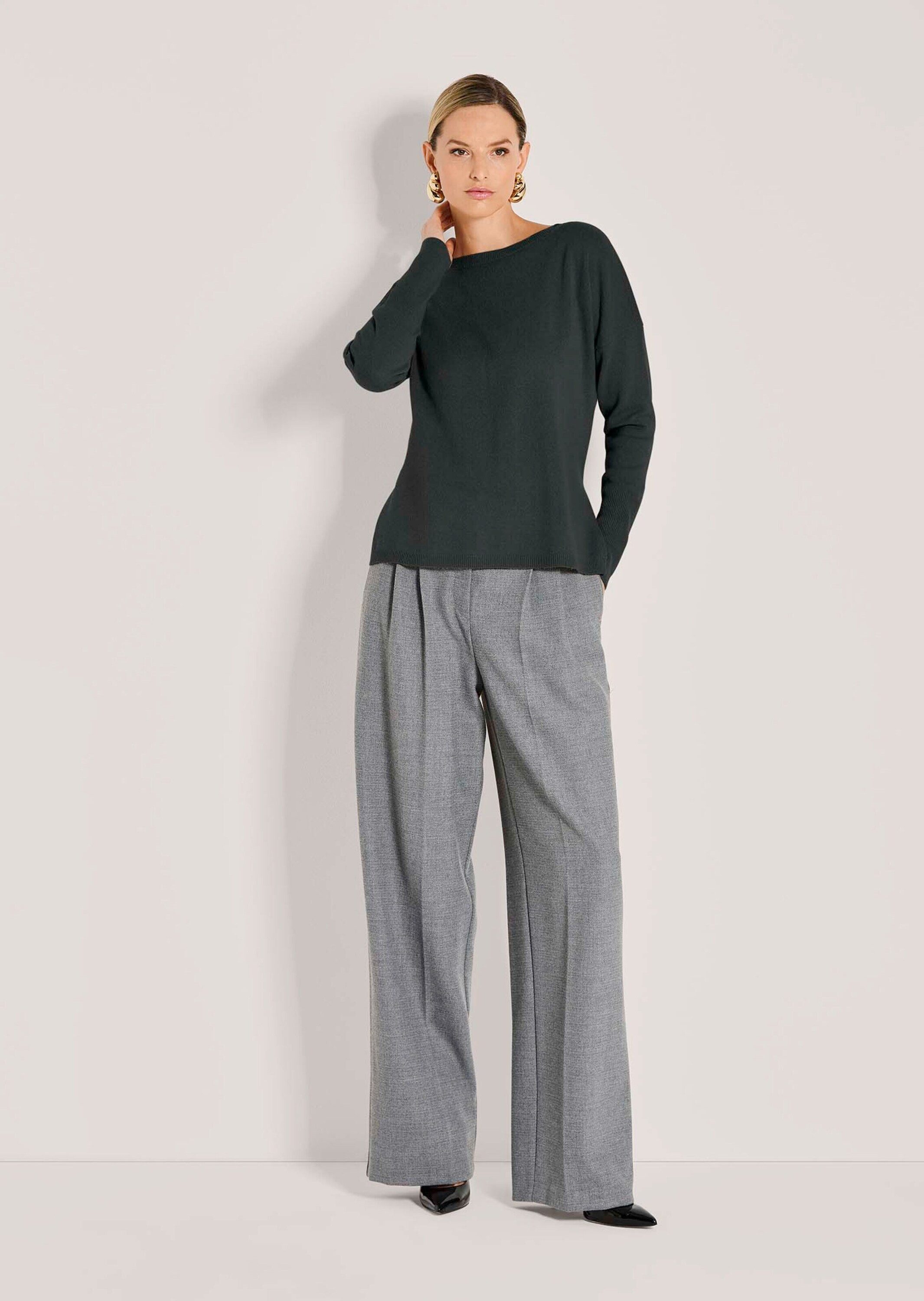 MADELEINE Strickpullover Schlichter Strickpullover mit U-Boot-Ausschnitt La günstig online kaufen