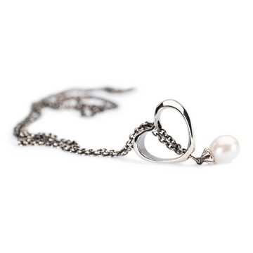 Trollbeads Kette mit Anhänger Fantasy Halskette mit weißer Perle, TAGFA-00020