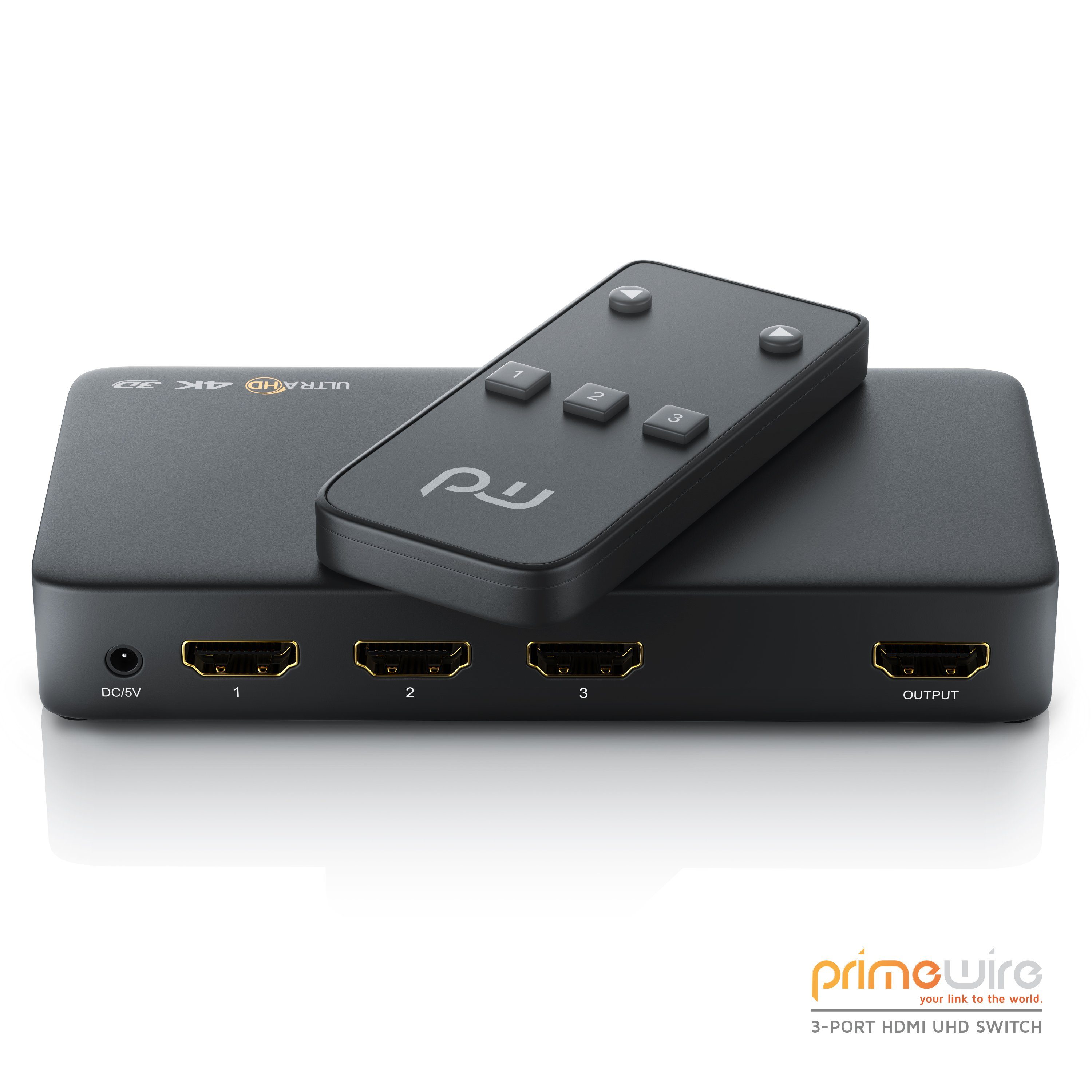 Primewire Audio / Video Matrix-Switch, 3-Port 4k HDMI Switch mit  Fernbedienung 3x HDMI Eingänge / 3D + CEC / 2160p 30Hz online kaufen | OTTO