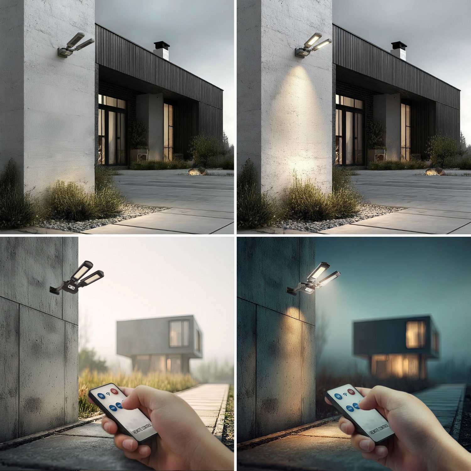 Maclean LED Solarleuchte MCE447, Kaltweiß, Solar Straßenlampe 5W 2x 450 Lum günstig online kaufen