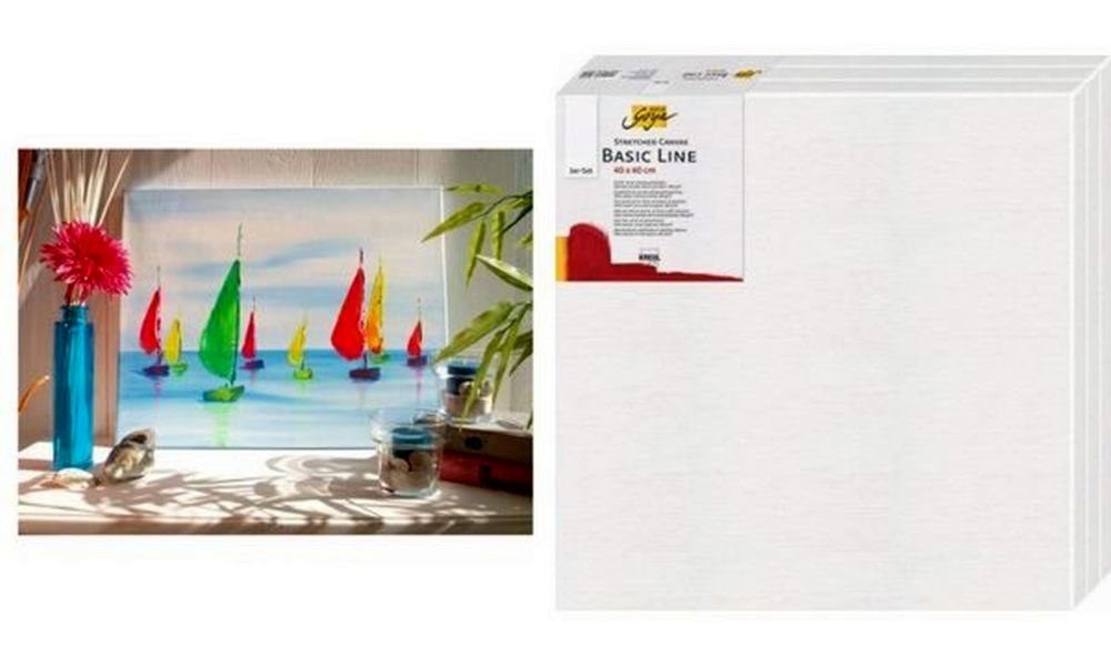 Lienzo Tensado Para Pintura KREUL Goya 3D – 40 X 100 Cm, Algodón 100%, Imprimado 4 Veces, Para óleo, Acrílico Y Témpera
