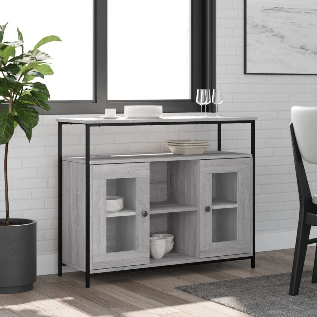 vidaXL Sideboard Sideboard Grau Sonoma 100x35x80 cm Holzwerkstoff (1 St)
