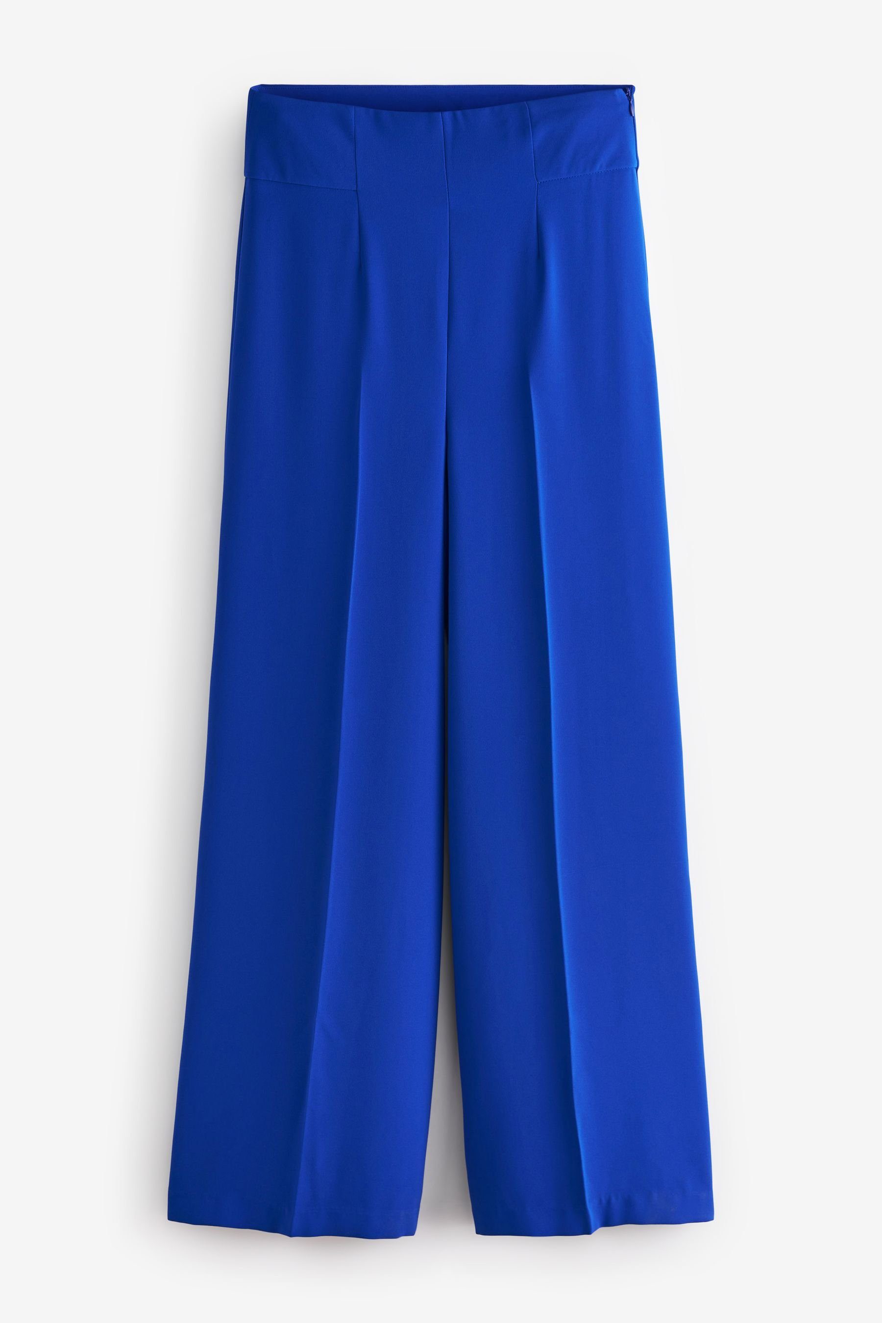 Next Marlene-Hose Hose mit besonders Blue Cobalt Bein weitem (1-tlg)
