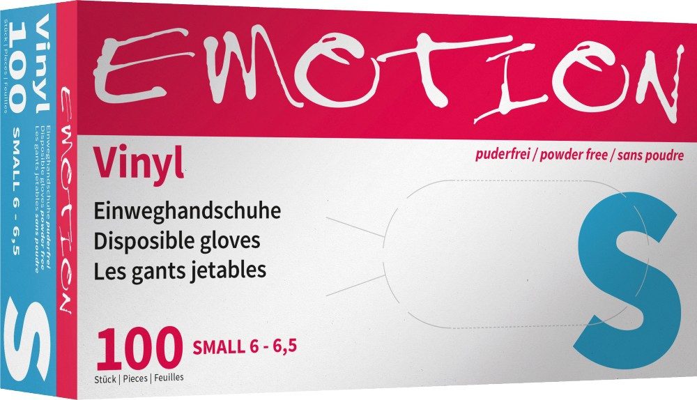 EFALOCK Professional Chemikalien-Schutzhandschuhe Efalock Emotion Vinyl Handschuhe puderfrei naturweiß S