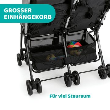 Chicco Zwillingsbuggy OHlalà Twin, Silver Cat, Zwillingskinderwagen