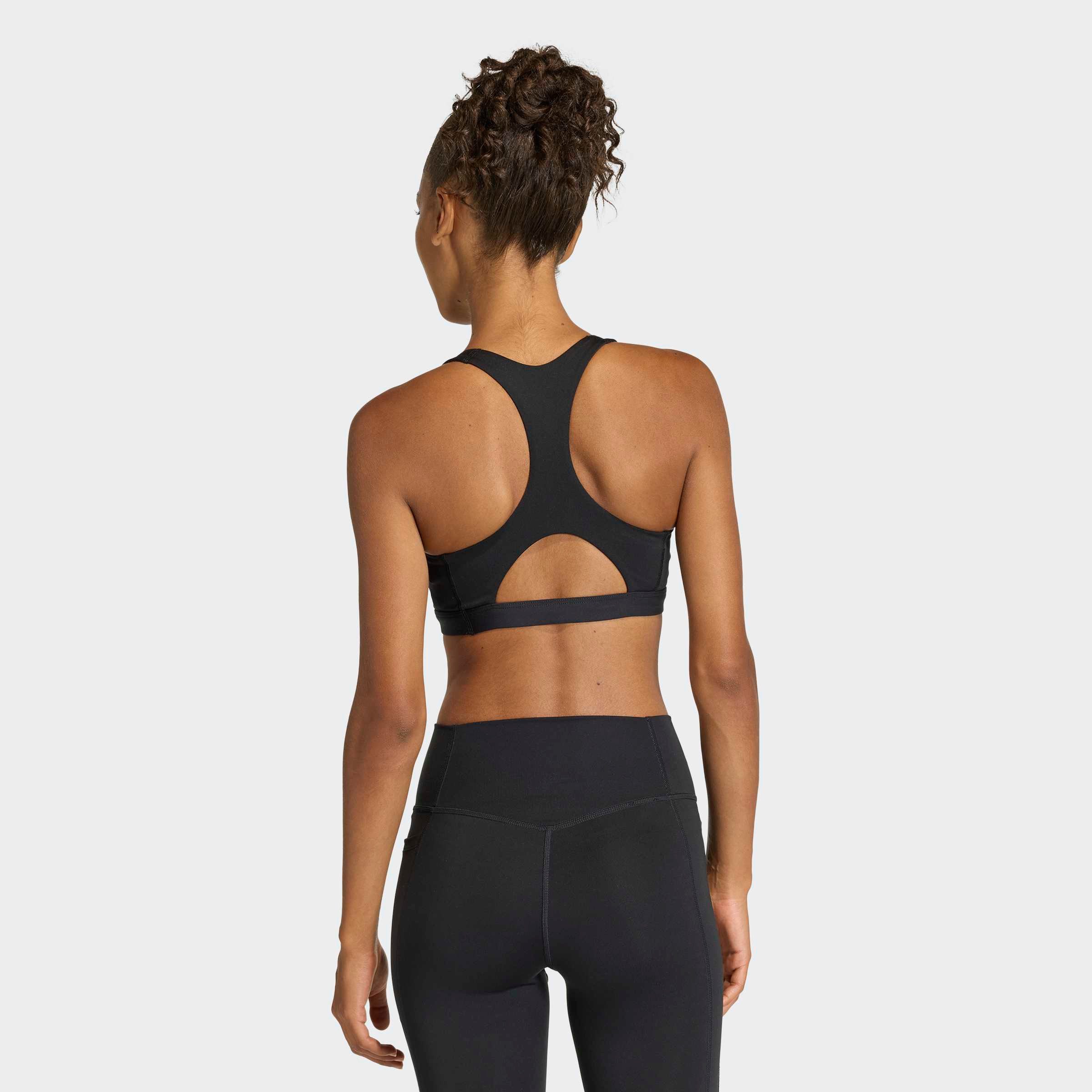 adidas Performance Sport-BH OPT ESS MS BRA ohne Bügel, mit Climacool® Technologie, aus Polyester