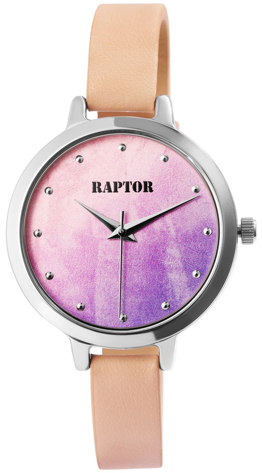 Raptor Quarzuhr Smooth RAPTOR Damenuhr "Smooth" mit Echt Lederband