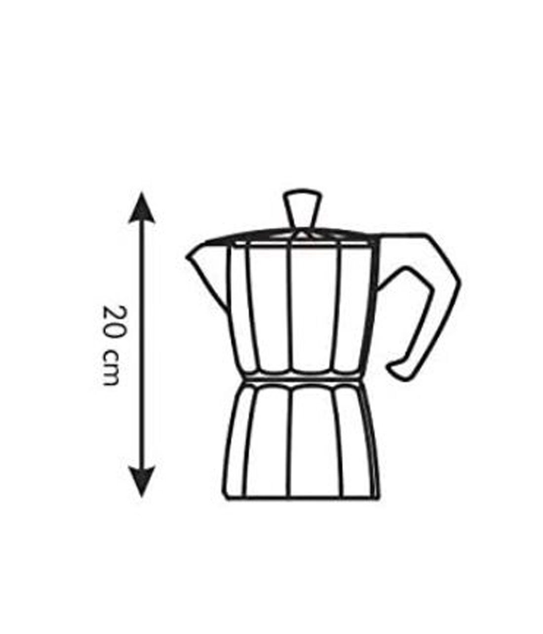 Tescoma Espressokocher PALOMA für 6 aus Aluminium Tassen Kaffeekocher