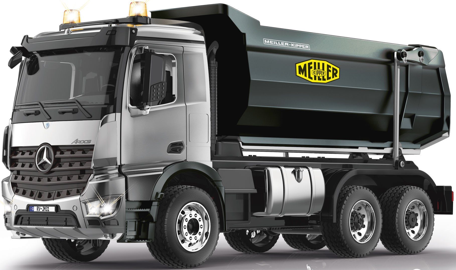 Jamara RC-LKW Mercedes-Benz Arocs Metal Meiller 1:20, 2,4 GHz, mit LED Licht und Rückfahrwarnsound