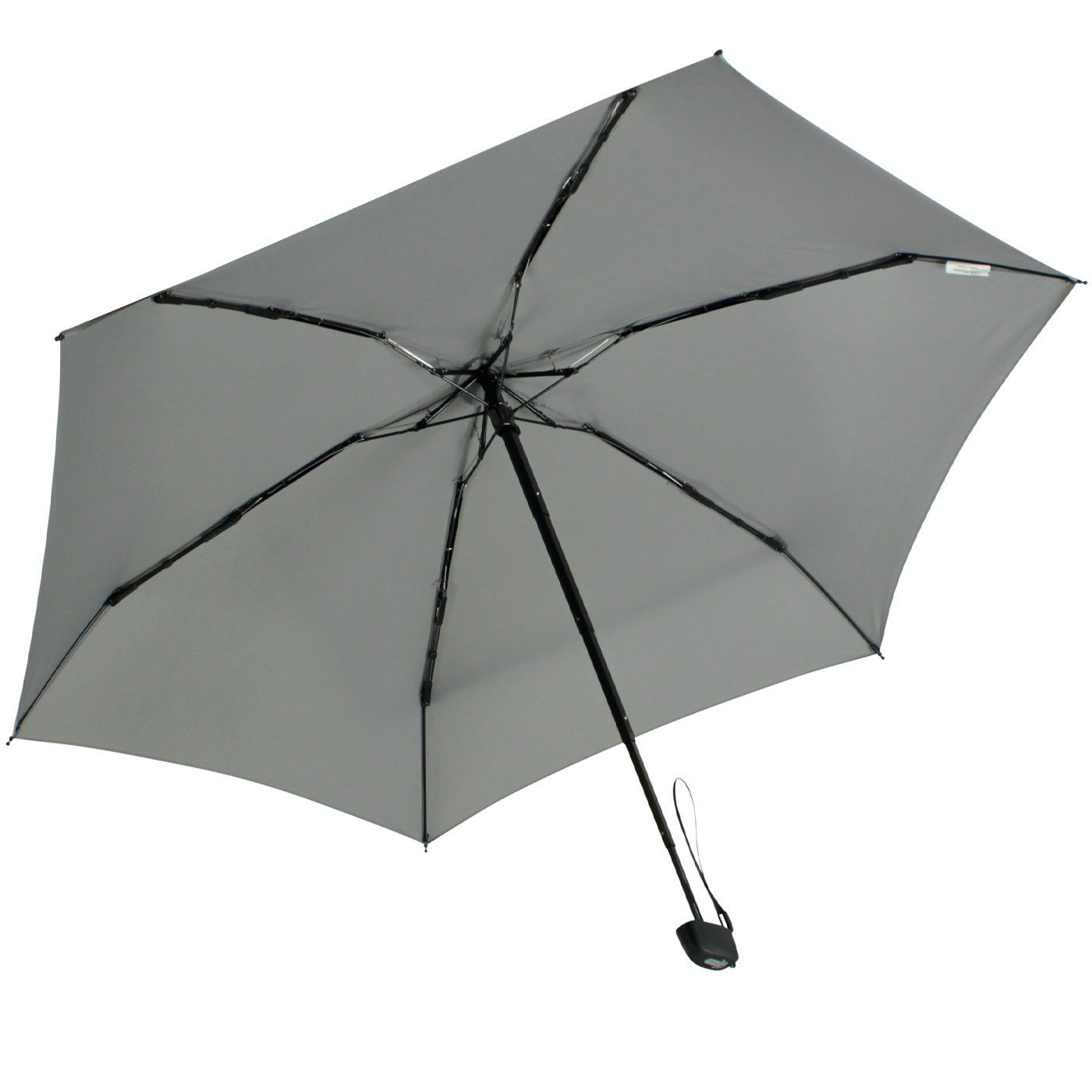 iX-brella Taschenregenschirm Super Schirm mit grau super-mini Mini kleiner cm 18 94cm großem