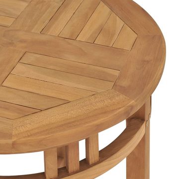 vidaXL Esstisch Bistrotisch Ø60x60 cm Teak Massivholz