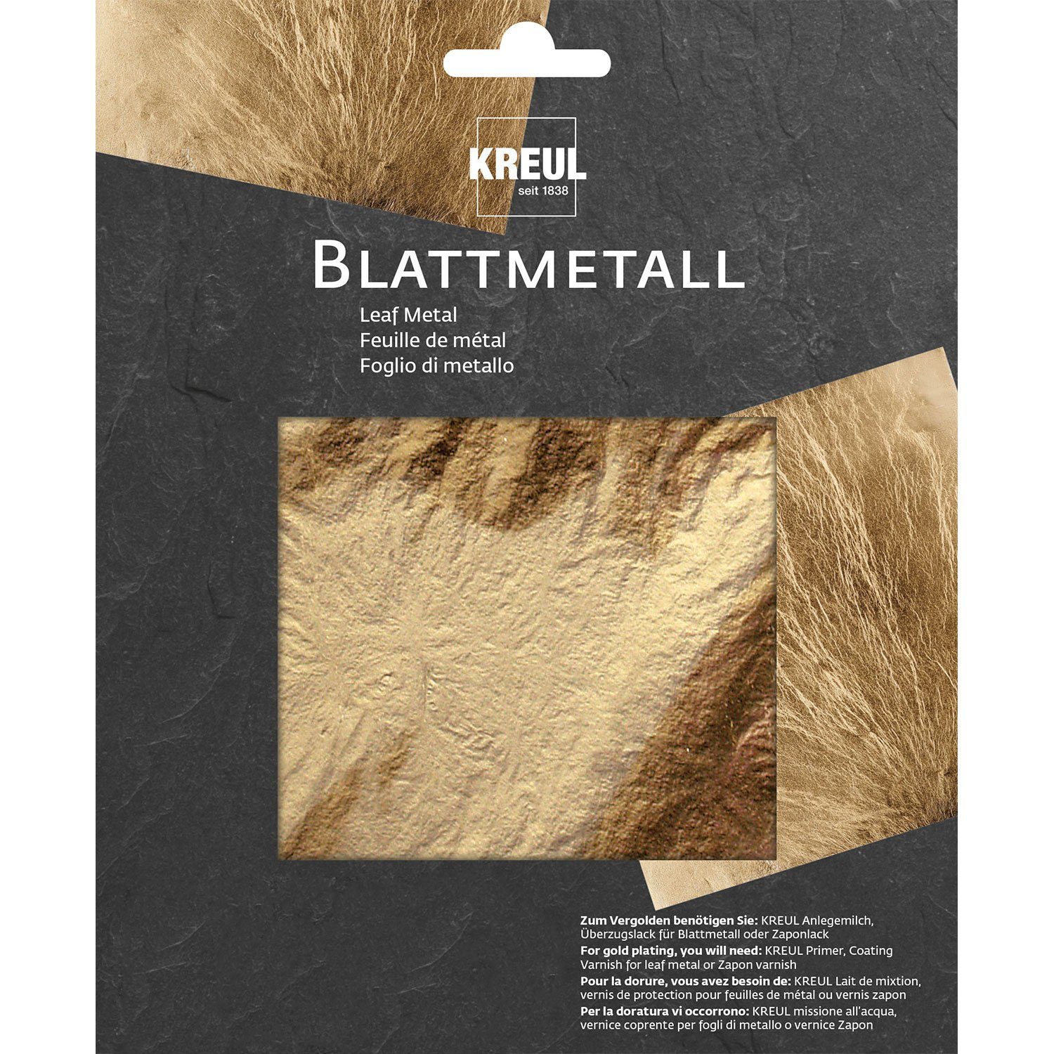 Blattmetall 6 Gold, Selva Blätter Modellierwerkzeug Technik