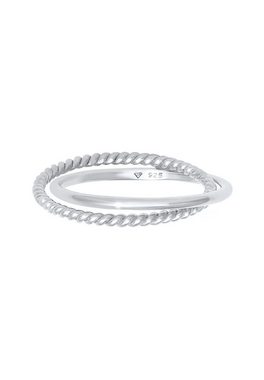 Elli Fingerring Wickelring Klassik Fein Gedreht 925 Silber