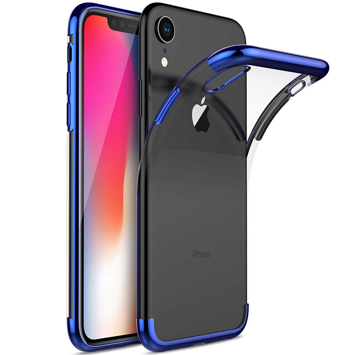 CoolGadget Handyhülle Slim Case Farbrand für Apple iPhone XR 6,1 Zoll, Hülle Silikon Cover für iPhone XR Schutzhülle