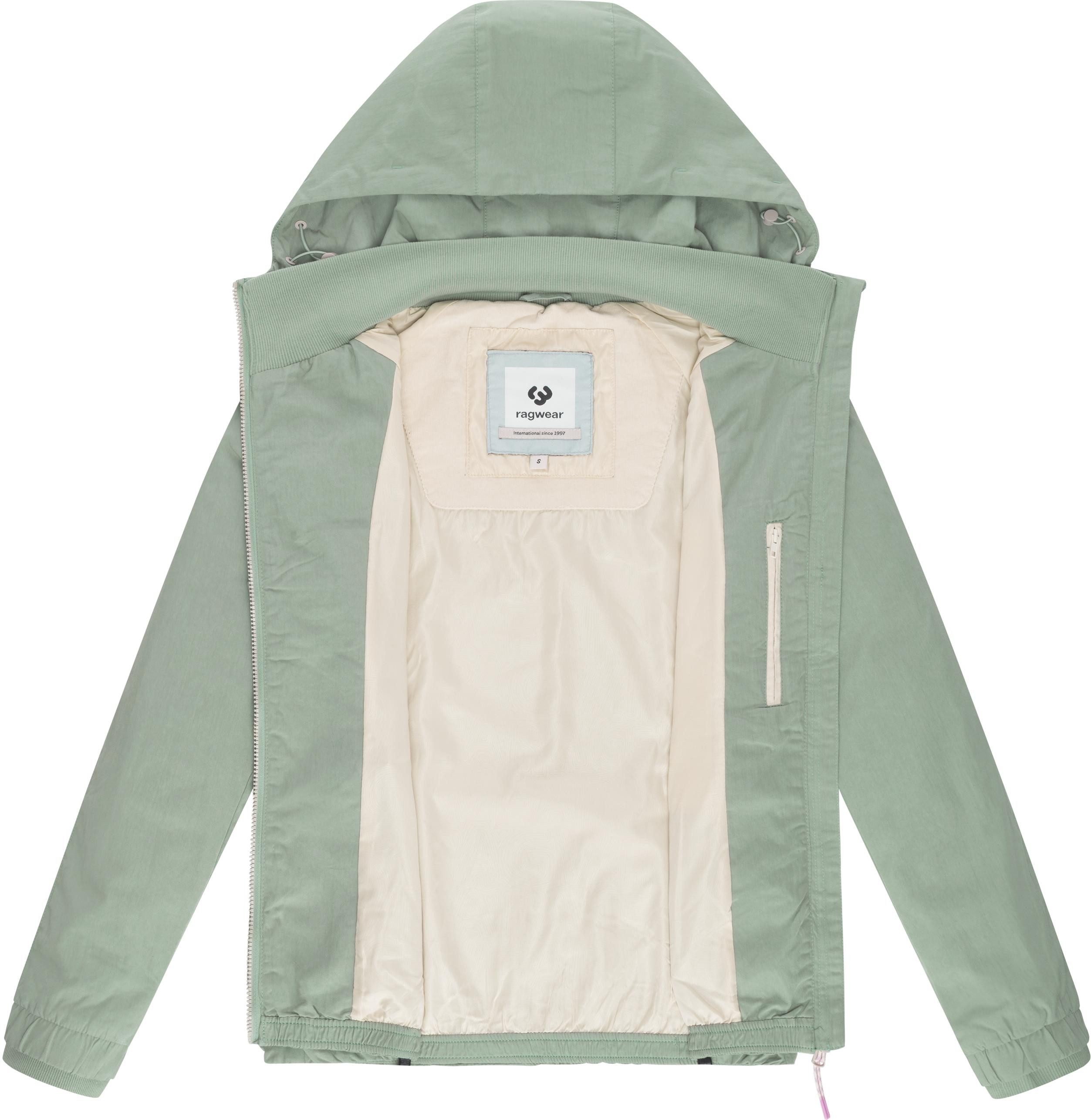 Ragwear Outdoorjacke Dizzie A YOUMODO Leichte Übergangsjacke mit großer Kapuze
