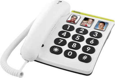 Doro Großtastentelefon PhoneEasy 331ph Kabelgebundenes Telefon (Fotowahltasten)