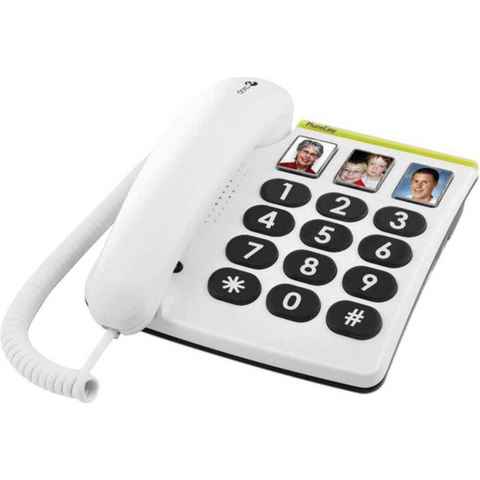 Doro Großtastentelefon PhoneEasy 331ph Kabelgebundenes Telefon (Fotowahltasten)