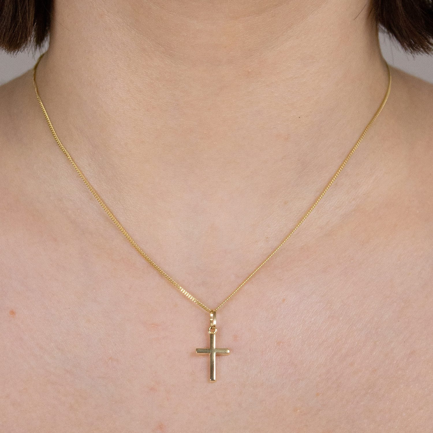 HOPLO Kreuzanhänger Kettenanhänger Gold Anhänger Kreuz günstig online kaufen