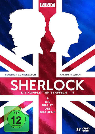 WVG DVD Sherlock Boxset Die Kompletten Staffeln 1-4 & Braut des Grauen, (11-St)
