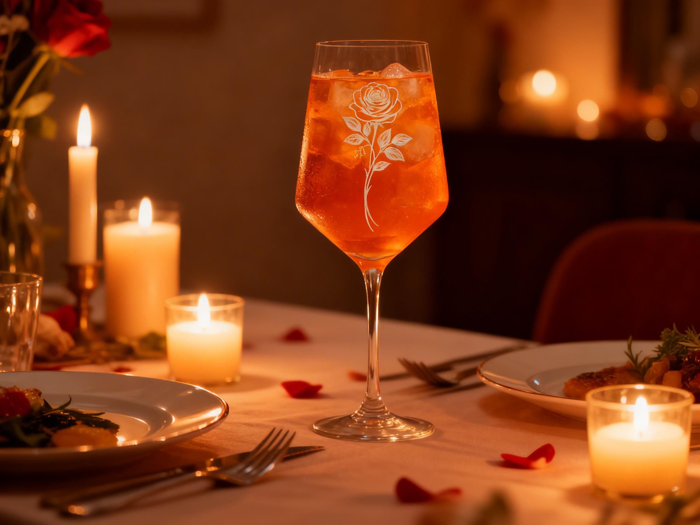 Valhalla Weinglas Gravur Rose 350ml spülmaschinenfest, 1-tlg., Glas, Atemberaubende Darstellung