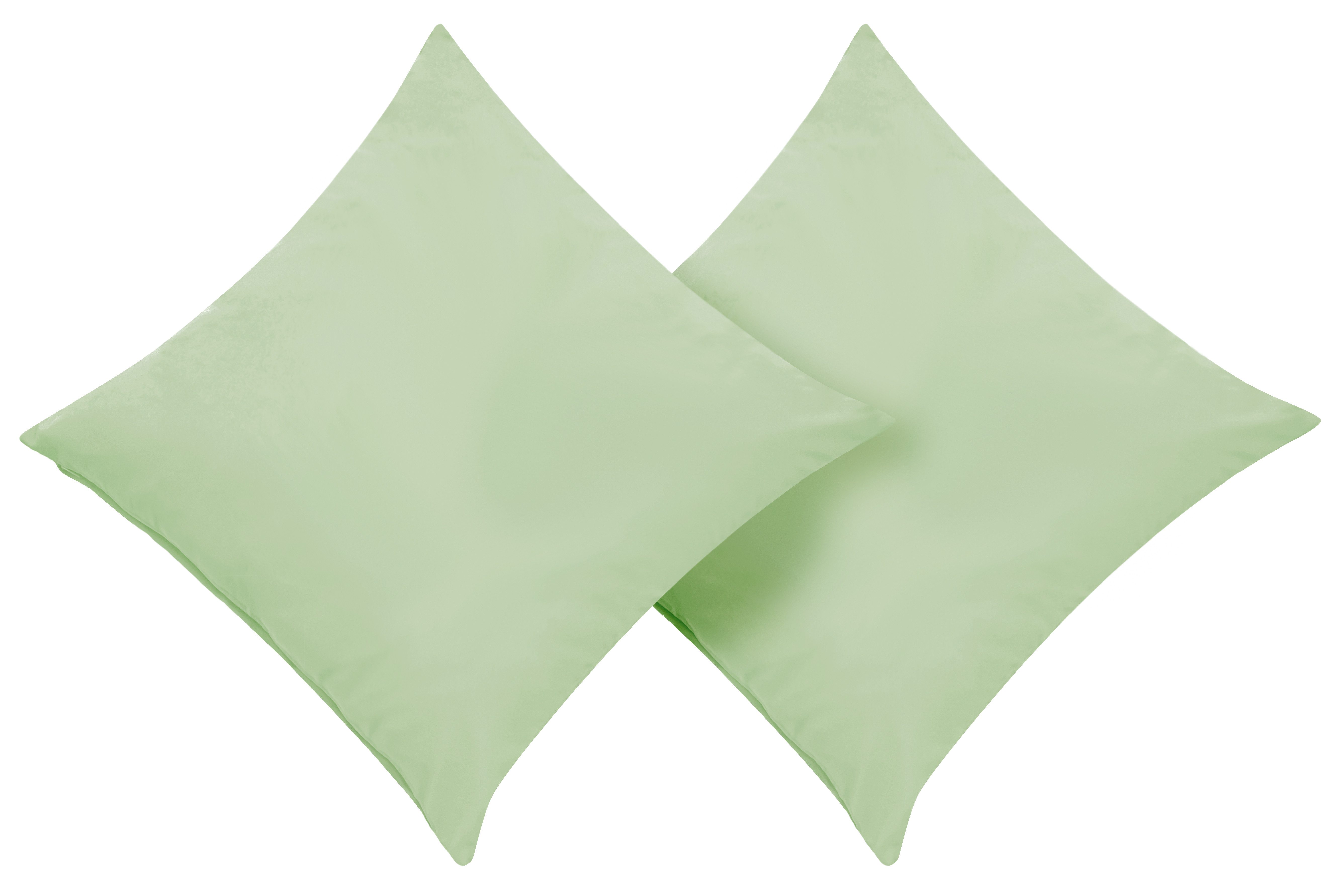 OTTO home Dekokissen Raja, einfarbig, Kissenhüllen ohne Füllung, 40 x 40 cm, 2er-Set, Mikrofaser