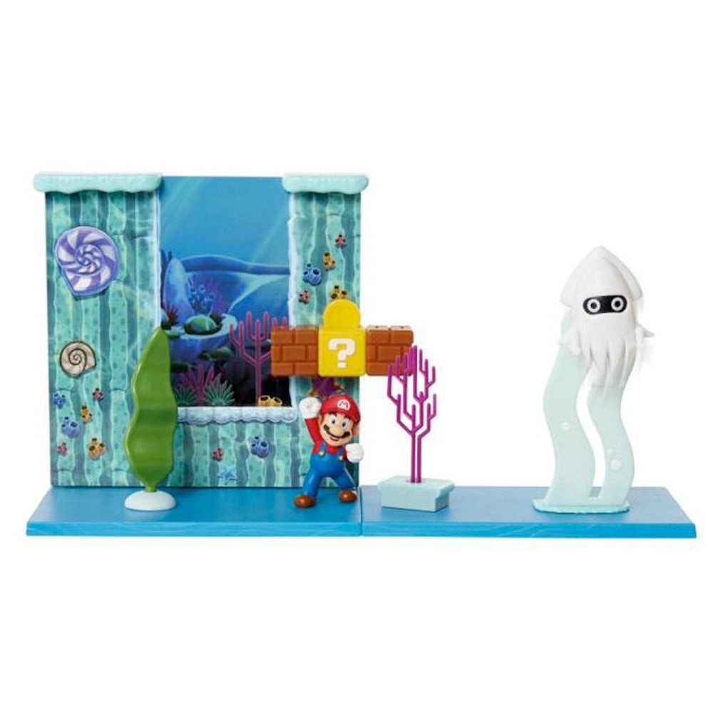 Super Mario Actionfigur Nintendo Super Mario Underwater Spielset, 6,5 cm