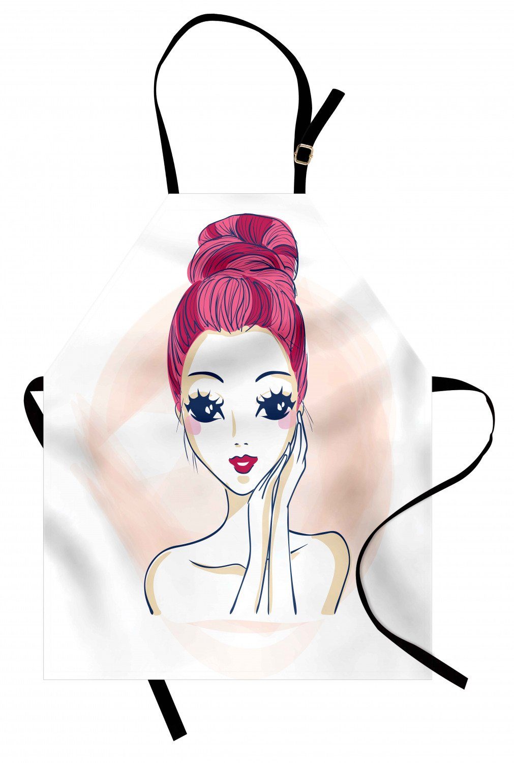 Abakuhaus Kochschurze Hohenverstellbar Klare Farben Ohne Verblassen Friseur Rosa Updo Bun Frisur Online Kaufen Otto