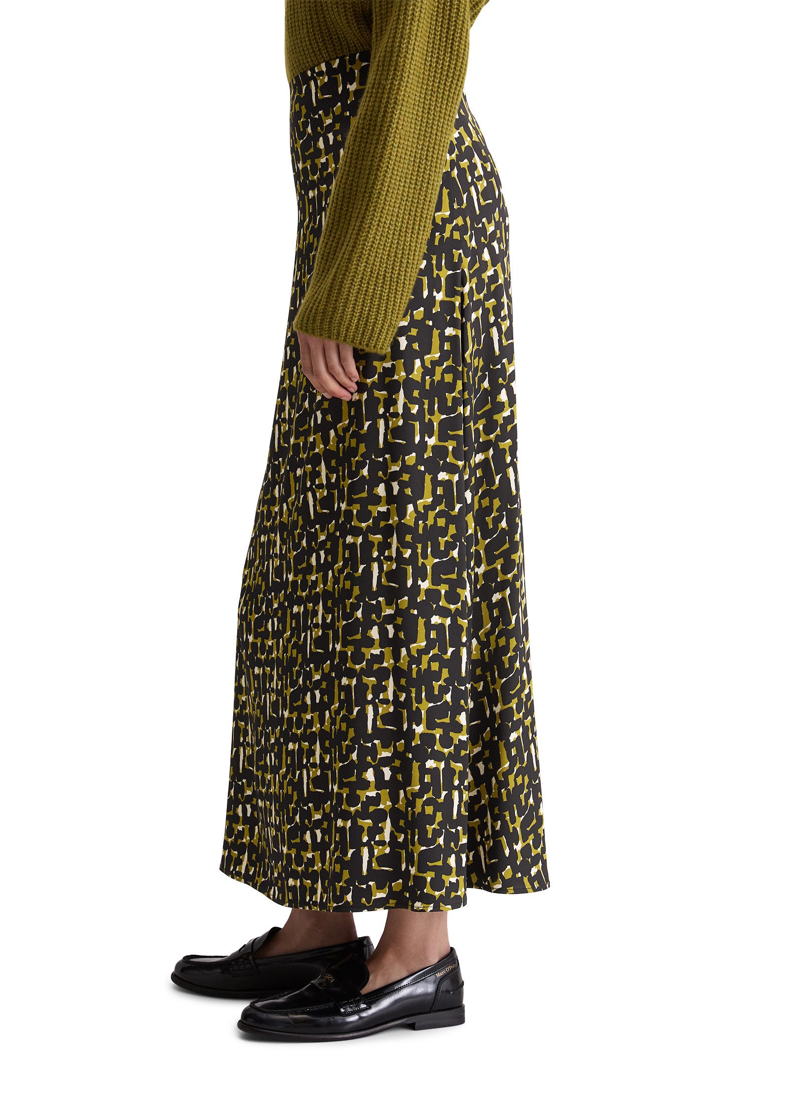 Marc O'Polo Webrock aus fließendem Viskose-Satinstretch günstig online kaufen