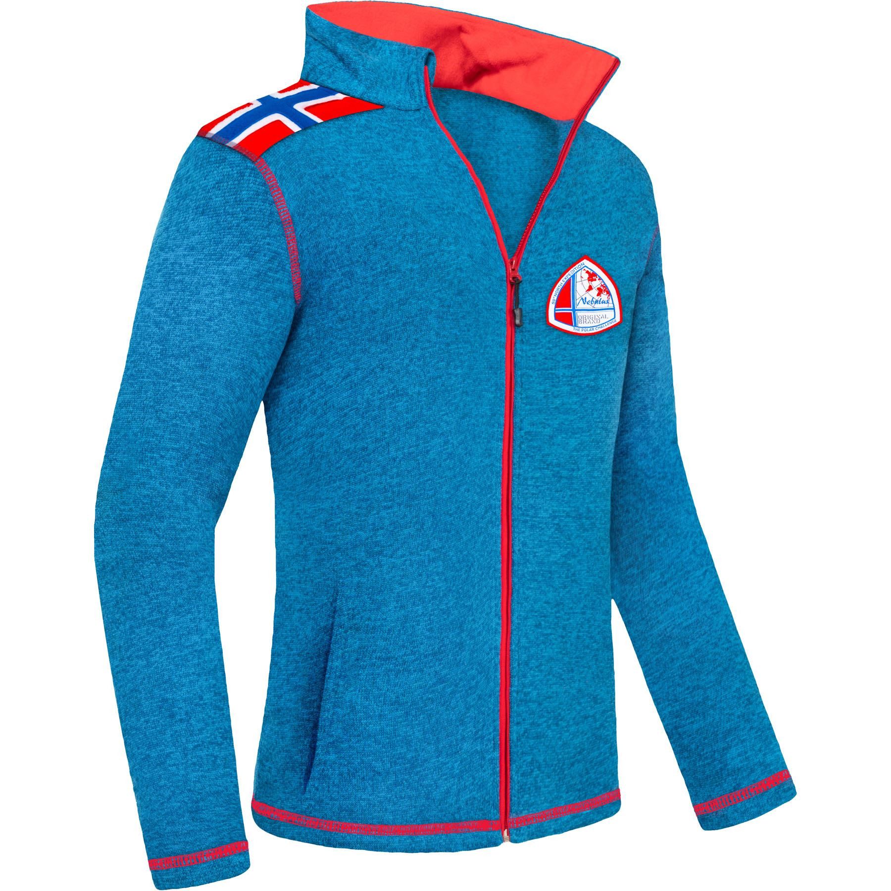 Fleecejacke NORSKY, P4955 - Herren, malibu meliert, 3XL