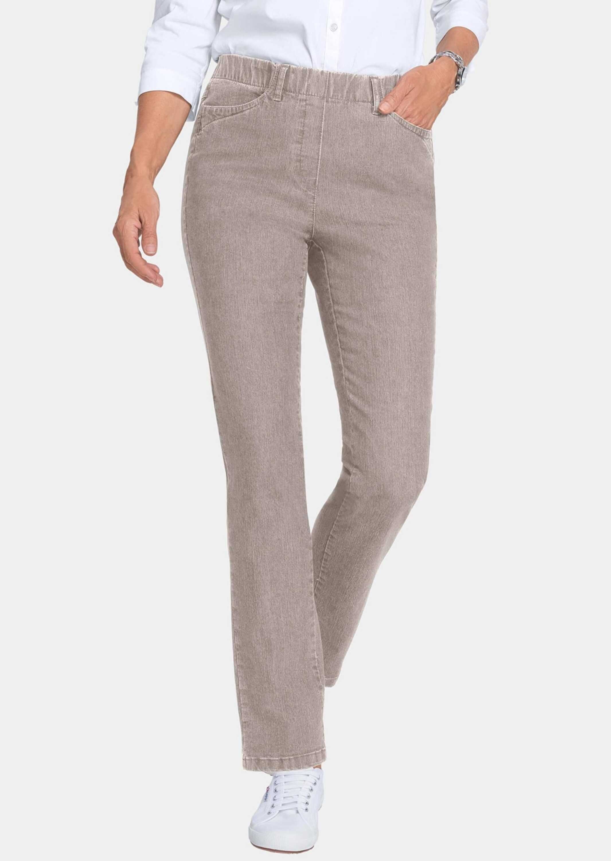 Bequeme Jeans Baumwollhose mit Rundumdehnbund