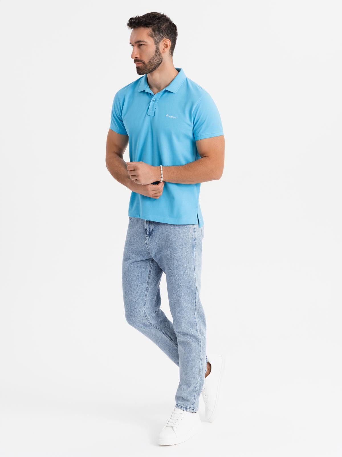 OMBRE Poloshirt Poloshirt aus Baumwoll-Piqué-Strick