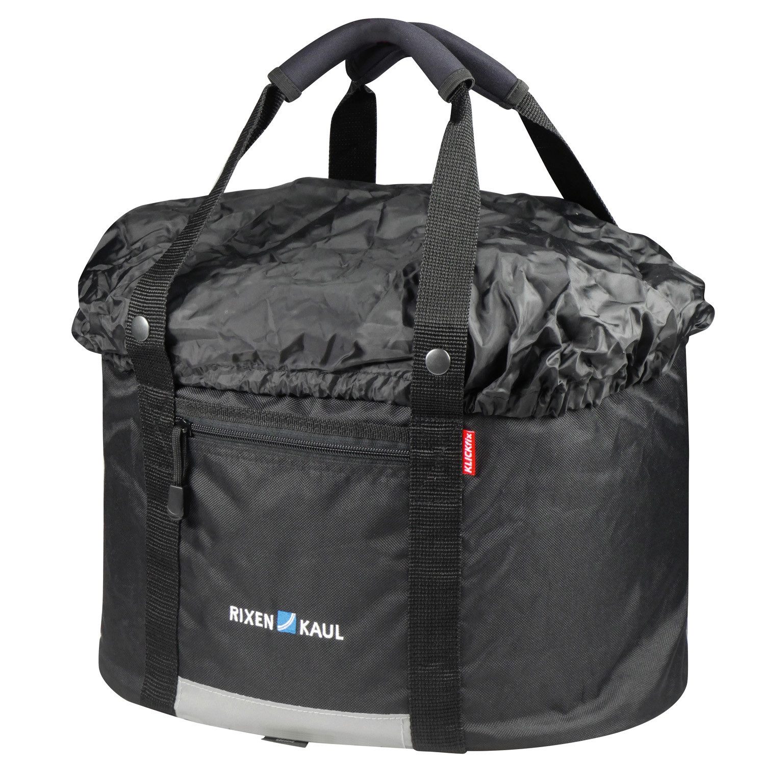 Fahrradtasche Klickfix Shopper Comfort Lenkertasche Korbtasche Regenhaube schwarz