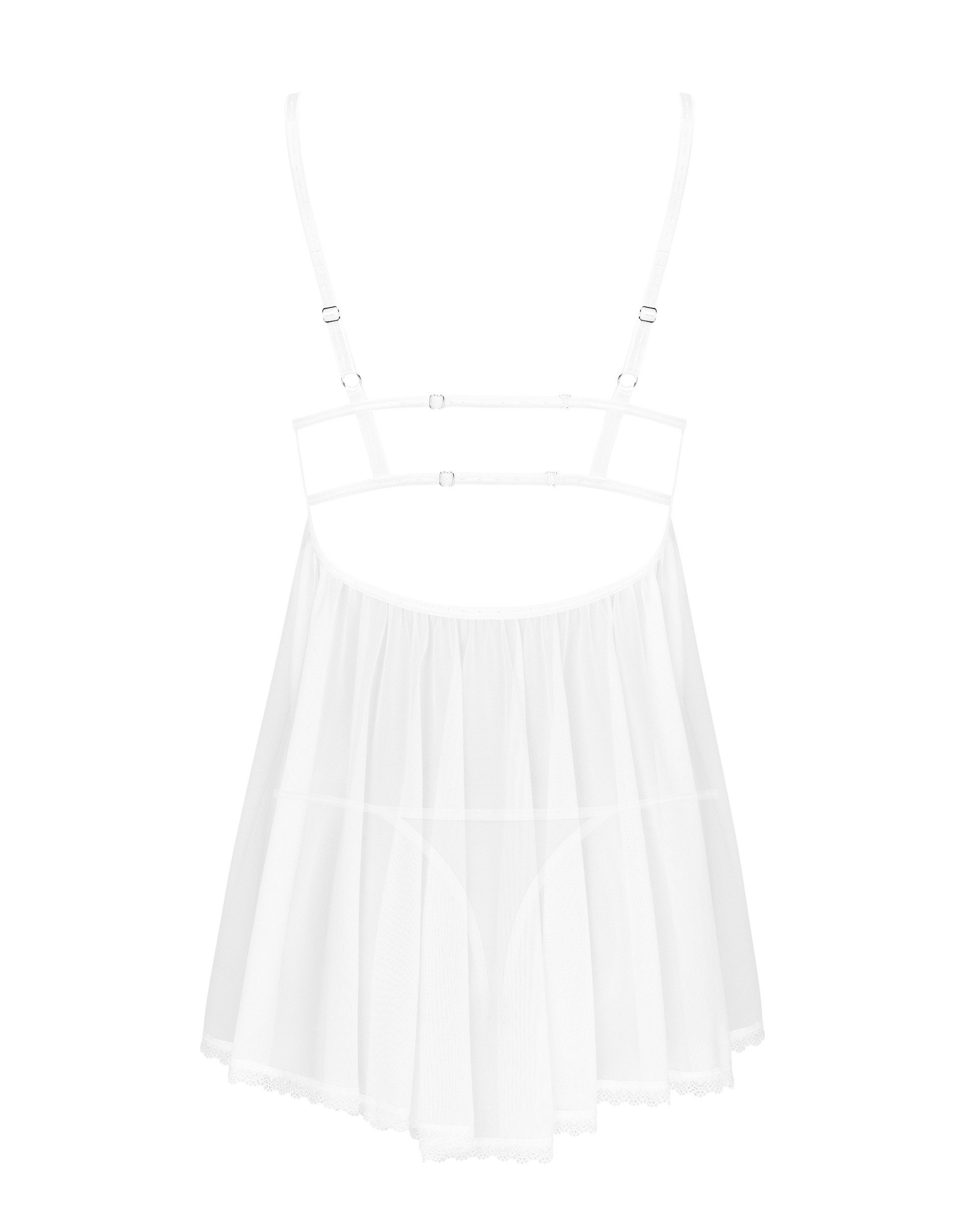 Obsessive Negligé Babydoll Heavenlly weiß mit String Negligee (2-tlg)