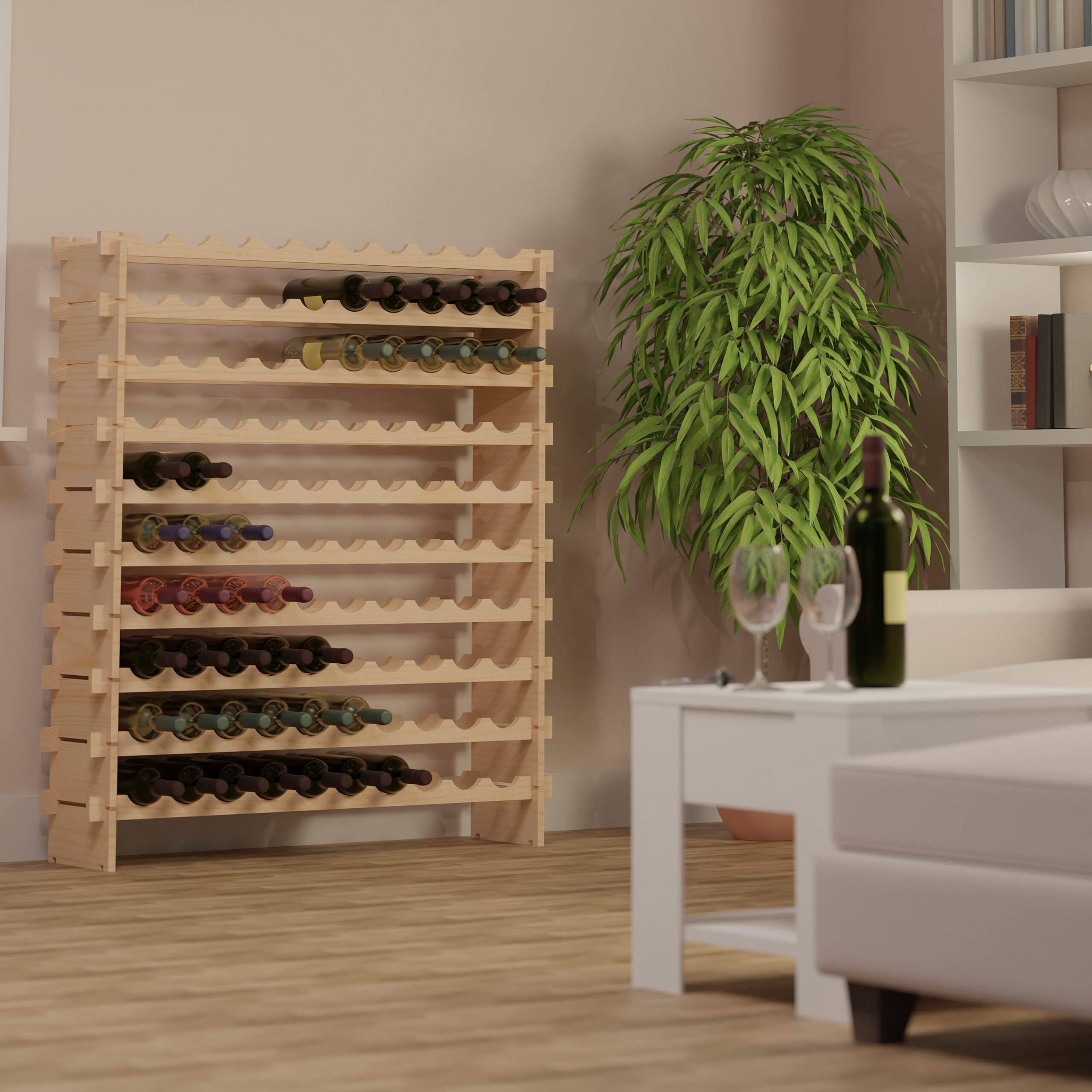 relaxdays Weinregal Erweiterbares Weinregal für Flaschen, günstig online kaufen