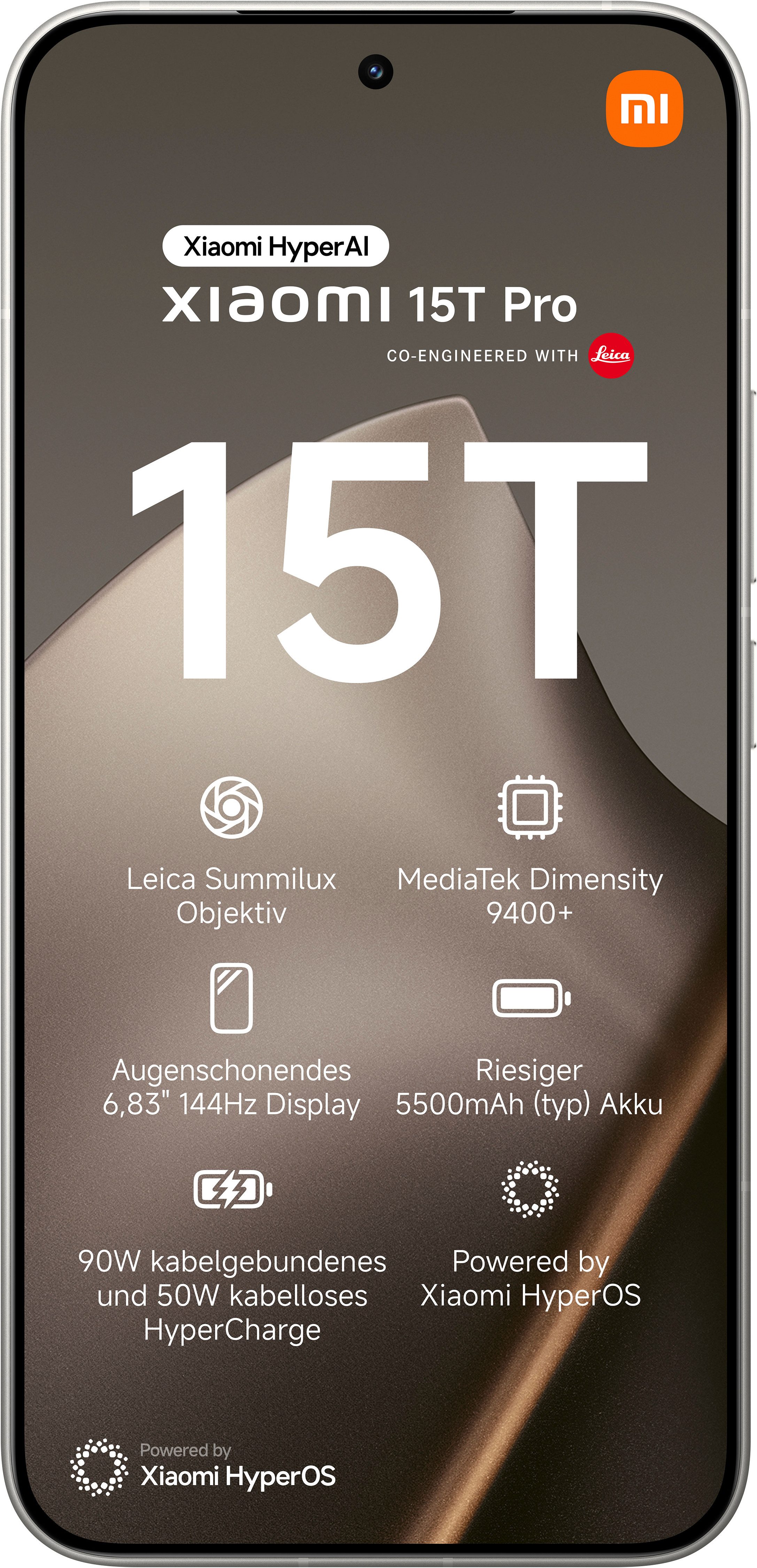 Xiaomi 15T Pro 12+512 Smartphone (17,34 cm/6,83 Zoll, 512 GB Speicherplatz, 50 MP Kamera)