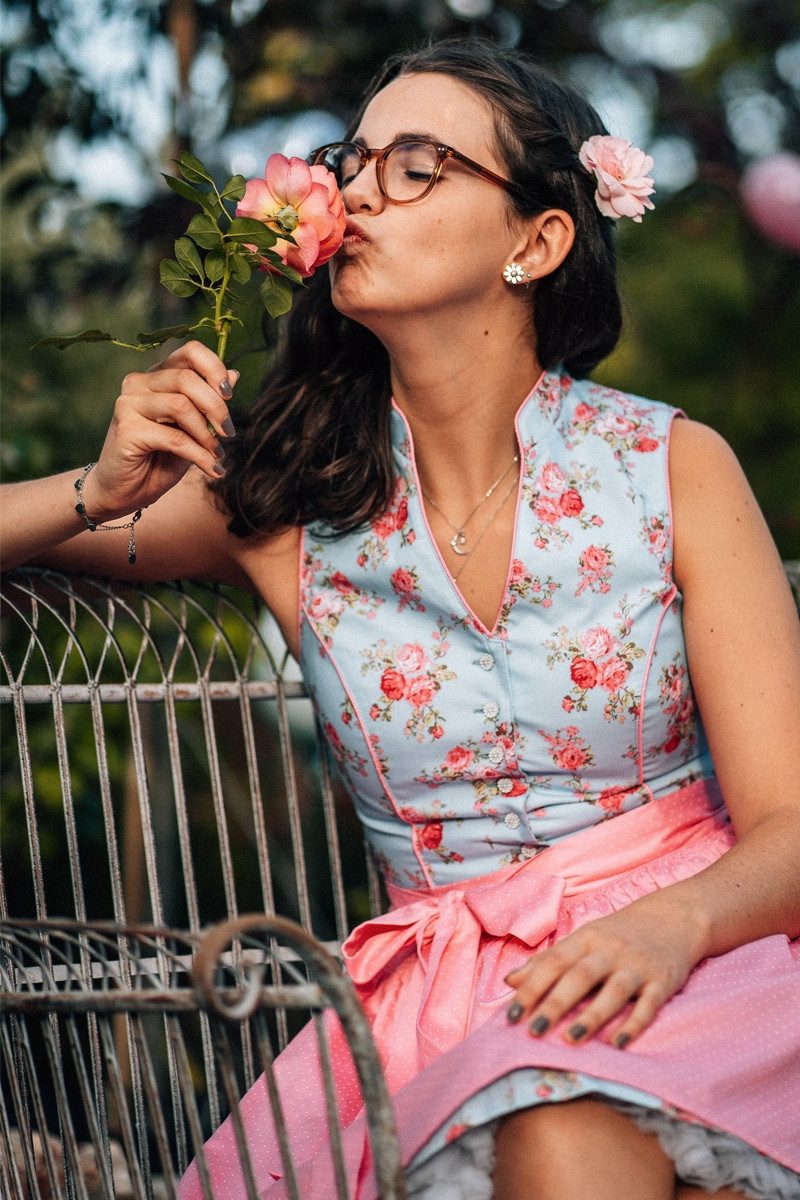 Dirndl Retro Dirndl 2tlg. - INA - hellblau