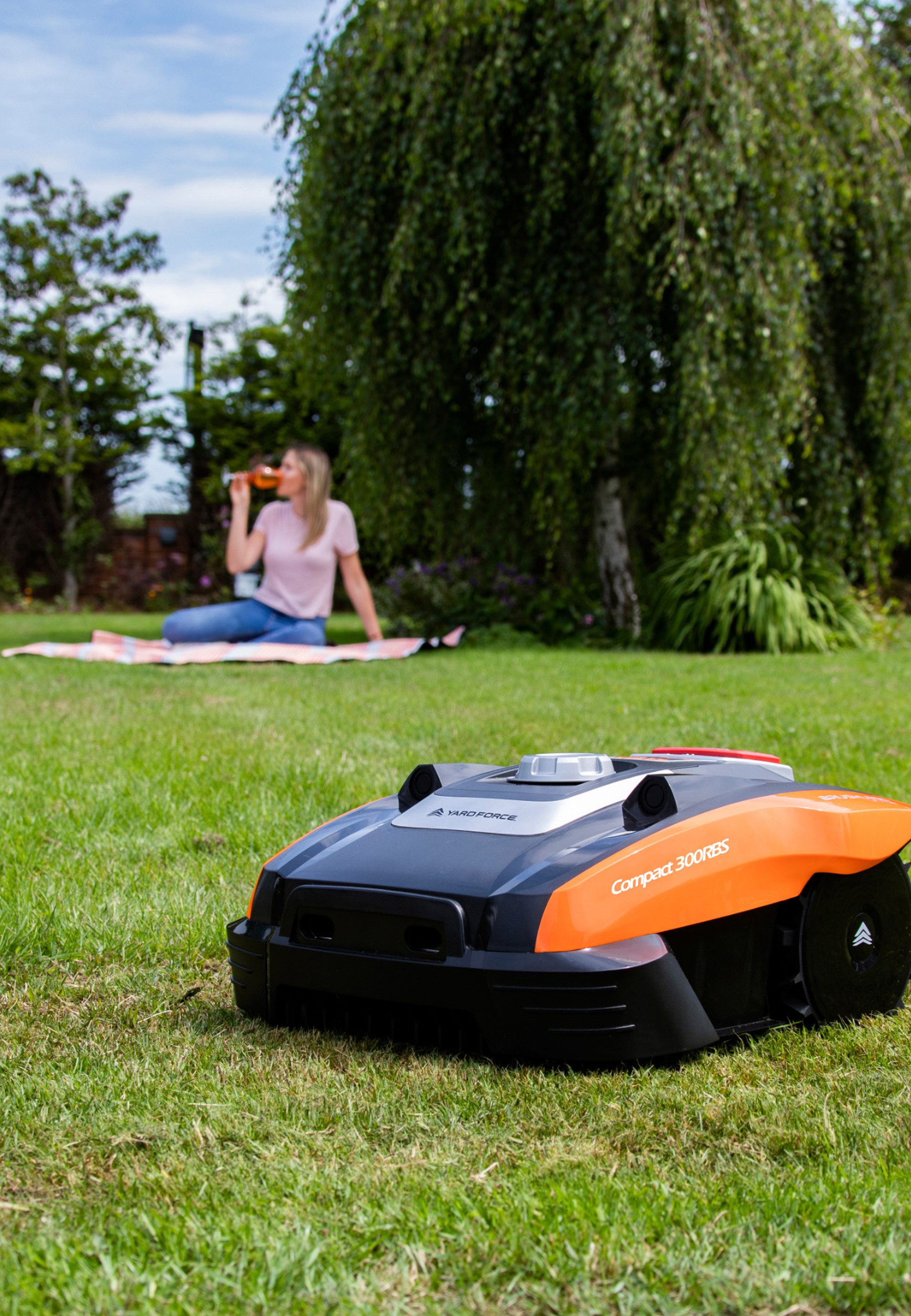 Yardforce Rasenmähroboter Compact 300RBS, mit 5-Stufen-Schnitthöhenverstellung