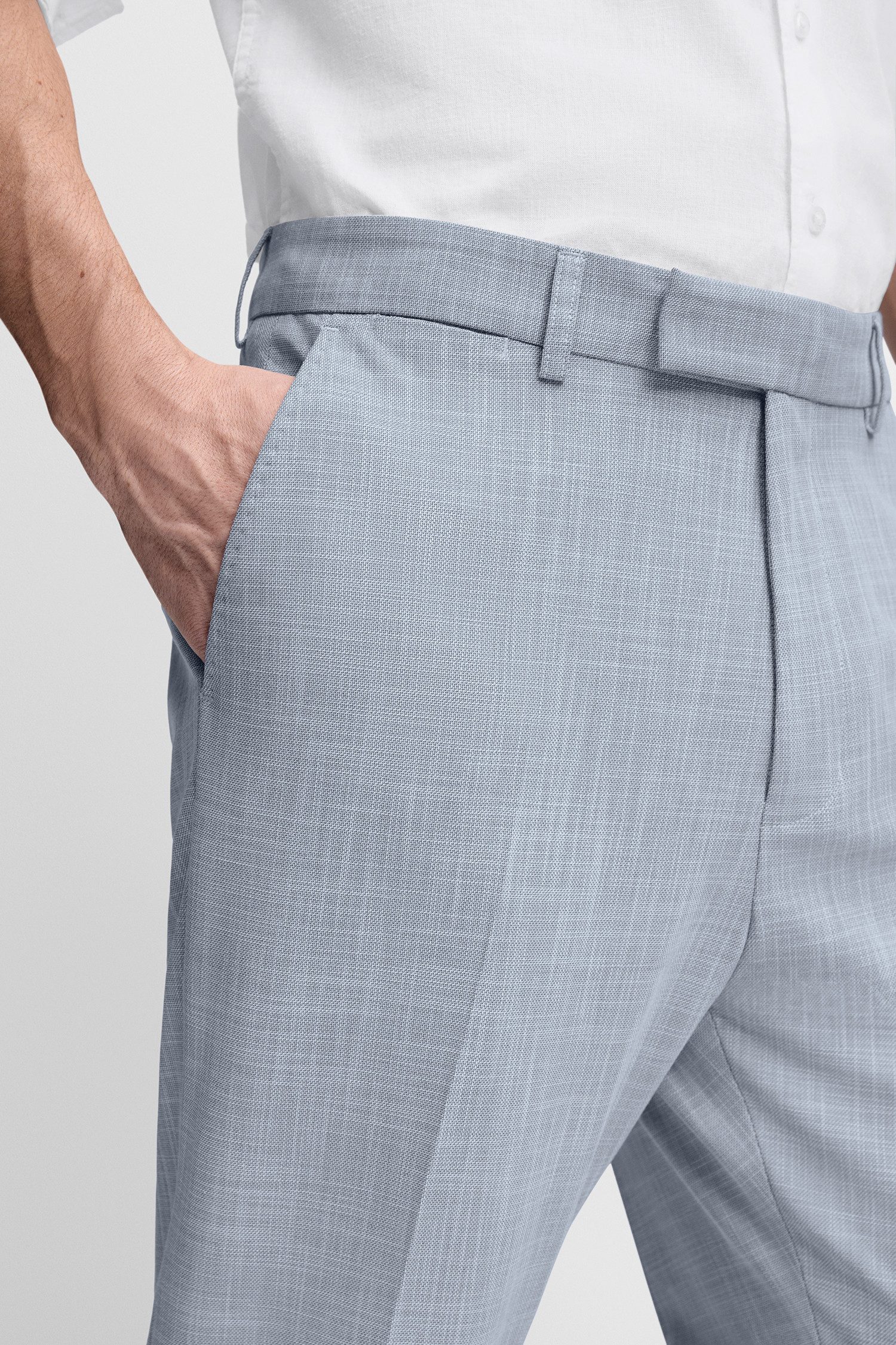 Cinque Anzughose CIBEPPE Tapered-Fit, mit dezenter Struktur, normale Leibhöhe