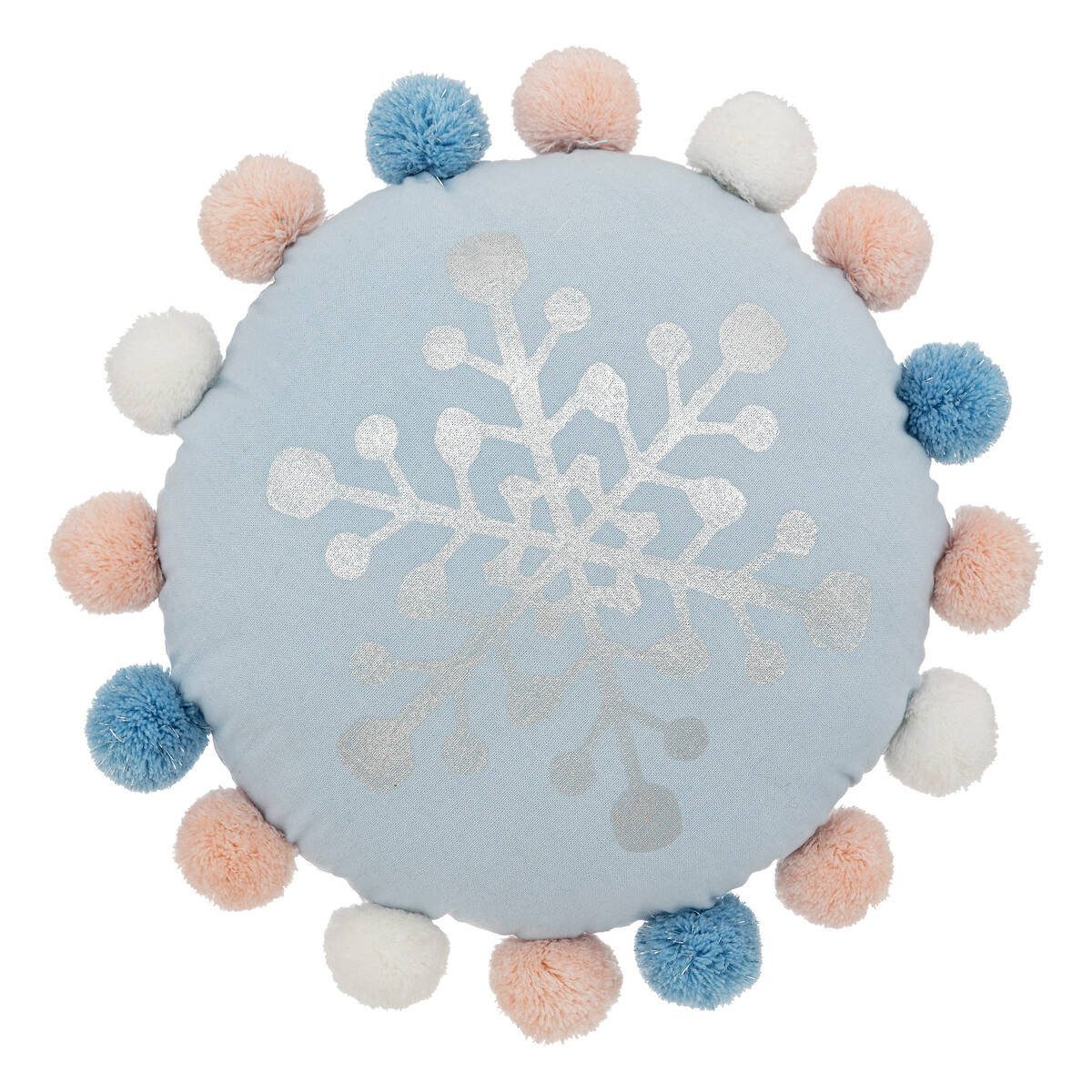 Atmosphera Créateur d'intérieur Dekokissen Dekokissen mit Pompons HIVER, rund