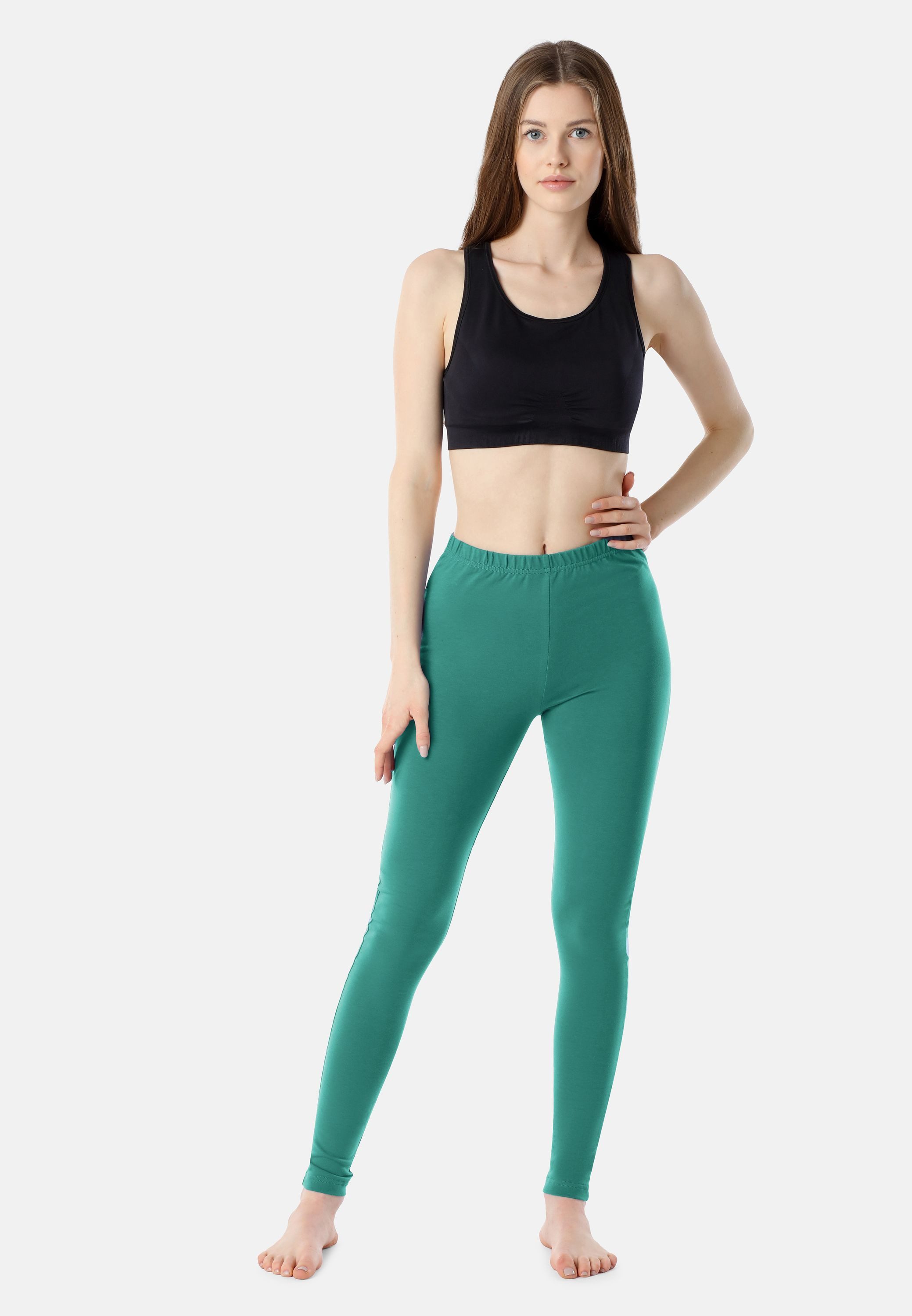 Bellivalini Leggings Damen Lange Leggings aus Baumwolle BLV50-198 (1-tlg) elastischer Bund